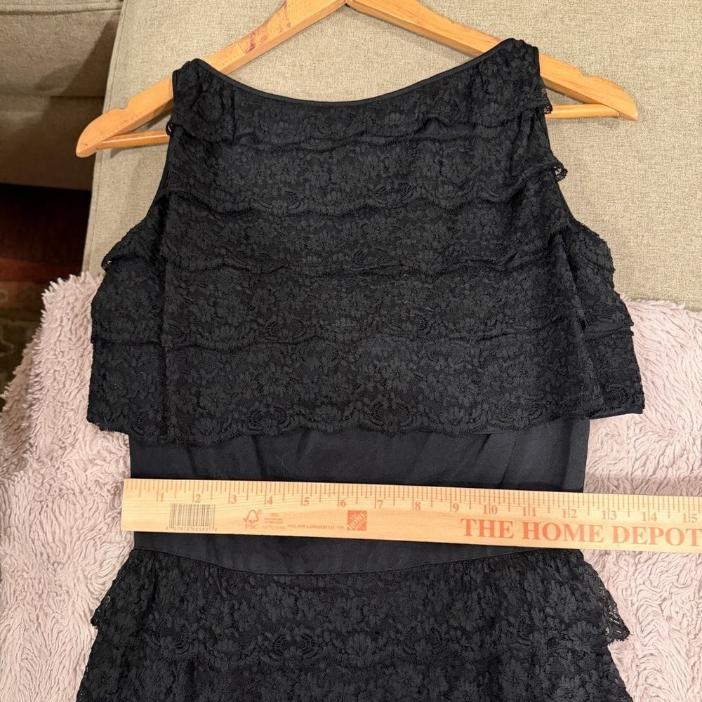 Rare Vintage Jackie O Black Lace Dress - Picture 7 of 9